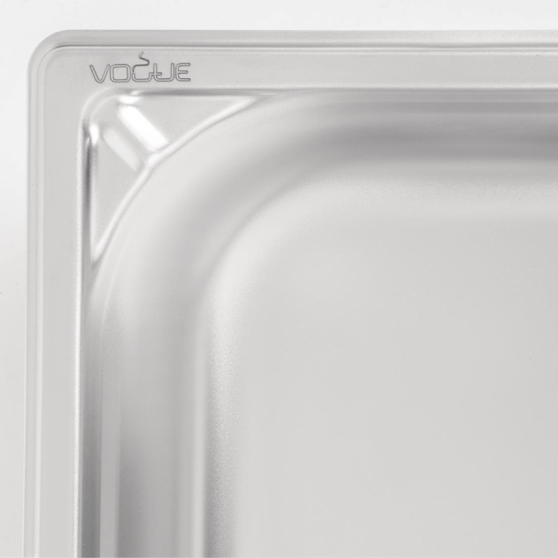 Bac inox 18/10 GN 1/3 professionnel 65mm - Vogue