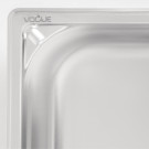 Bac inox 18/10 GN 1/3 professionnel 65mm - Vogue