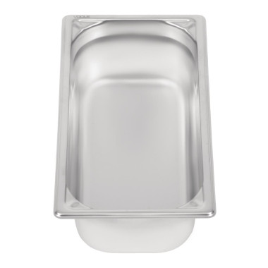 Bac inox 18/10 GN 1/3 professionnel 100mm - Vogue
