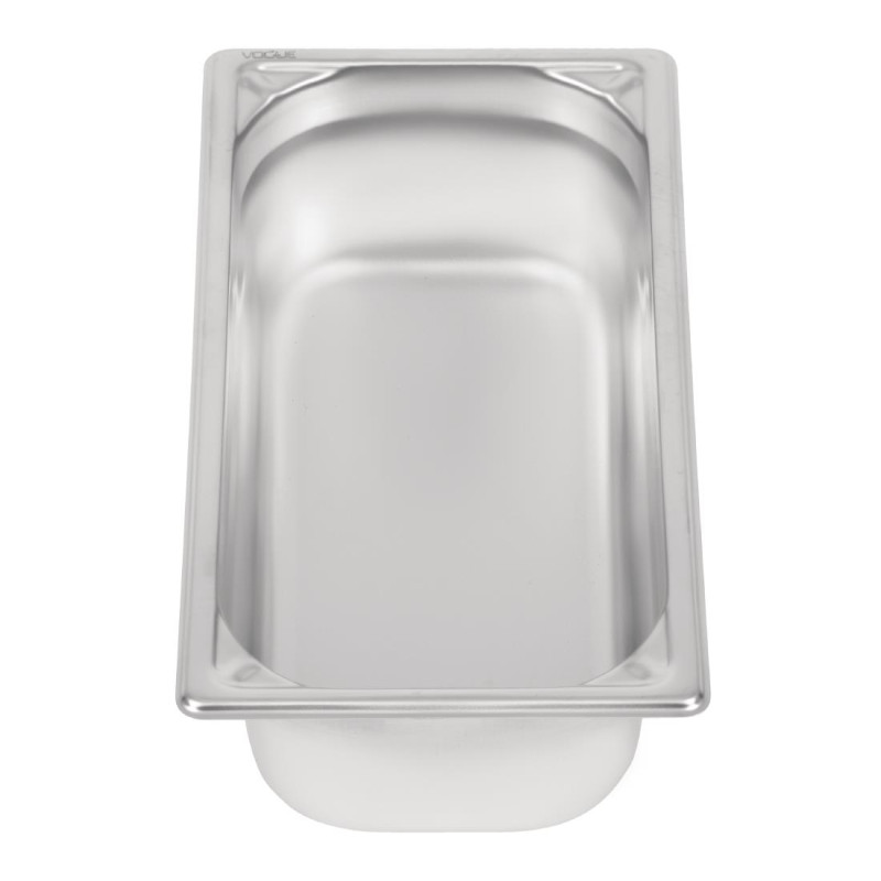 Bac inox 18/10 GN 1/3 professionnel 100mm - Vogue