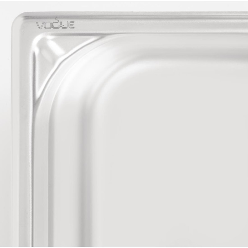 Bac inox 18/10 GN 1/3 professionnel 100mm - Vogue