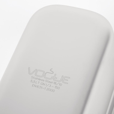 Bac inox 18/10 GN 1/3 professionnel 150mm - Vogue