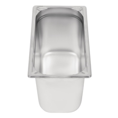 Bac inox 18/10 GN 1/3 professionnel 200mm - Vogue