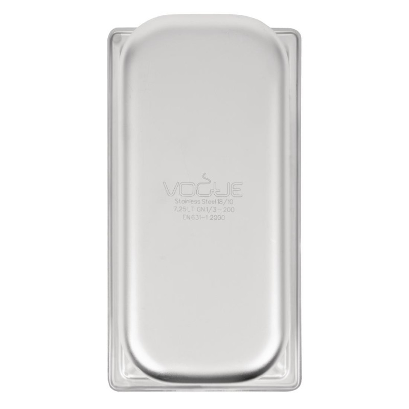 Bac inox 18/10 GN 1/3 professionnel 200mm - Vogue