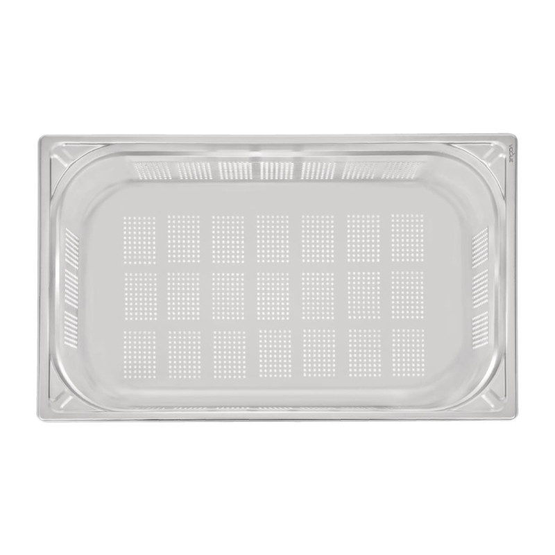 Bac inox 18/10 perforé GN 1/1 professionnel 150mm - Vogue