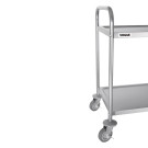 Chariot de débarrassage en acier inoxydable 2 niveaux - Vogue