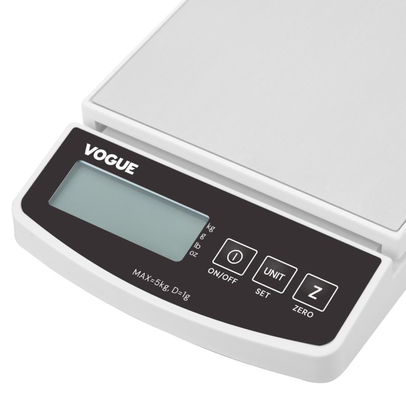 Balance électronique 5kg graduations 1g - Vogue