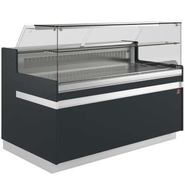 Comptoir vitrine réfrigéré noir - Diamond  au meilleur prix sur Restock CHR