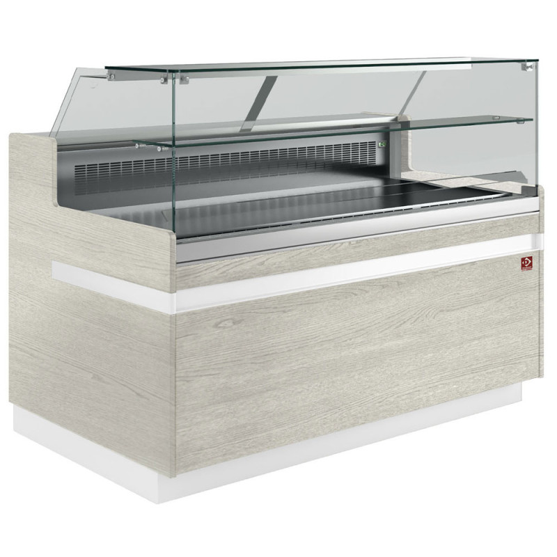 Comptoir vitrine réfrigéré beige - Diamond  au meilleur prix sur Restock CHR