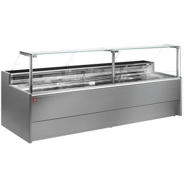 Comptoir vitrine réfrigéré à vitre droite - gris - Diamond  au meilleur prix sur Restock CHR
