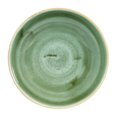 Assiettes coupes rondes Stonecast Samphire Green 182mm (Lot de 12) - Churchill