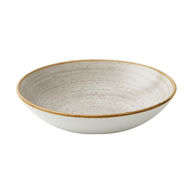 Assiettes coupes rondes Stonecast Raw Grey 184mm (Lot de 12) - Churchill