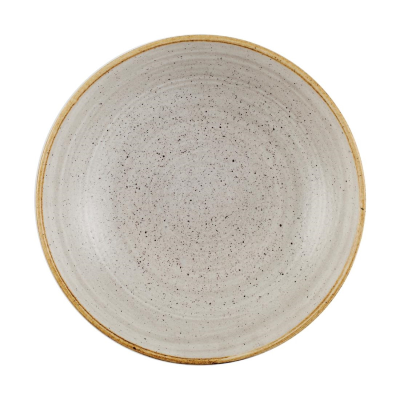 Assiettes coupes rondes Stonecast Raw Grey 184mm (Lot de 12) - Churchill