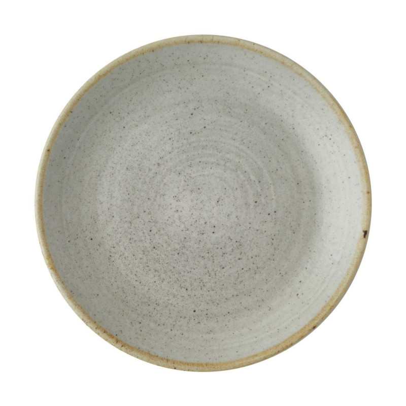 Assiettes rondes Stonecast Raw Evolve Grey 220mm (Lot de 12) - Churchill