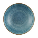 Assiettes coupes rondes Stonecast Raw Teal 182mm (Lot de 12) - Churchill