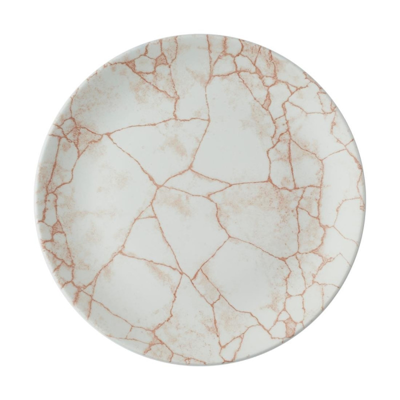 Assiettes rondes Studio Prints Kintsugi Evolve Coral 260mm (Lot de 12) - Churchill