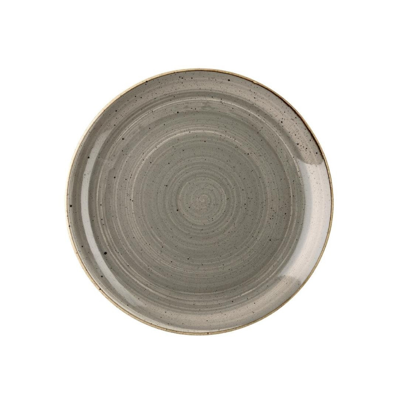 Assiettes rondes Stonecast Grey 288mm (Lot de 12) - Churchill