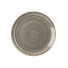 Assiettes rondes Stonecast Grey 288mm (Lot de 12) - Churchill