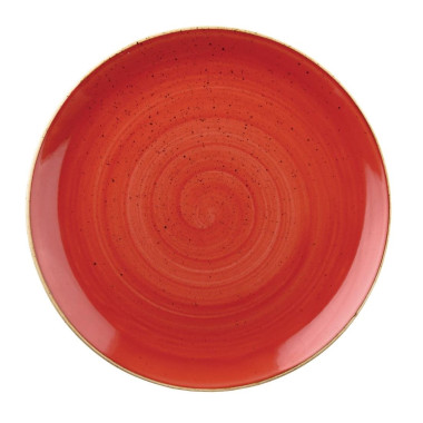 Assiettes rondes Stonecast Berry Red 165mm (Lot de 12) - Churchill