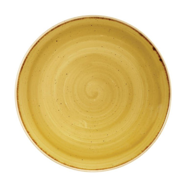 Assiettes rondes Stonecast Mustard Seed Yellow 260mm (Lot de 12) - Churchill
