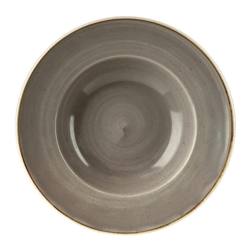 Bols à bord large Stonecast Peppercorn Grey 277mm (Lot de 12) - Churchill