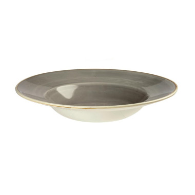 Bols à bord large Stonecast Peppercorn Grey 240mm (Lot de 12) - Churchill