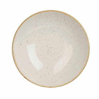 Assiettes coupes rondes Stonecast Barley White 184mm (Lot de 12) - Churchill
