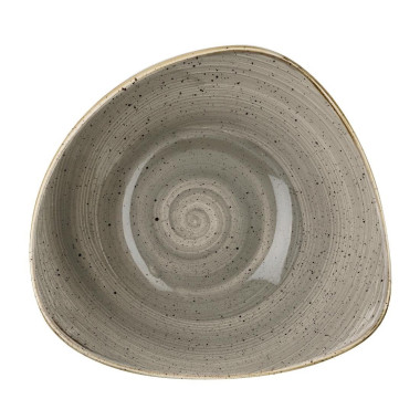 Bols triangulaires Stonecast Peppercorn Grey 235mm (Lot de 12) - Churchill