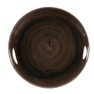 Assiettes avec rebord Stonecast Patina Black 260mm (Lot de 12) - Churchill