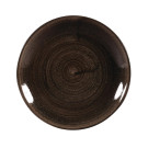 Assiettes avec rebord Stonecast Patina Black 165mm (Lot de 12) - Churchill