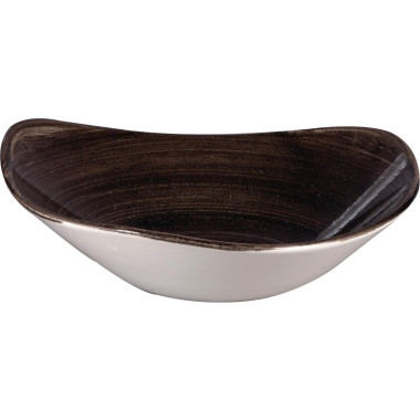 Bols triangulaires Stonecast Patina Black 235mm (Lot de 12) - Churchill