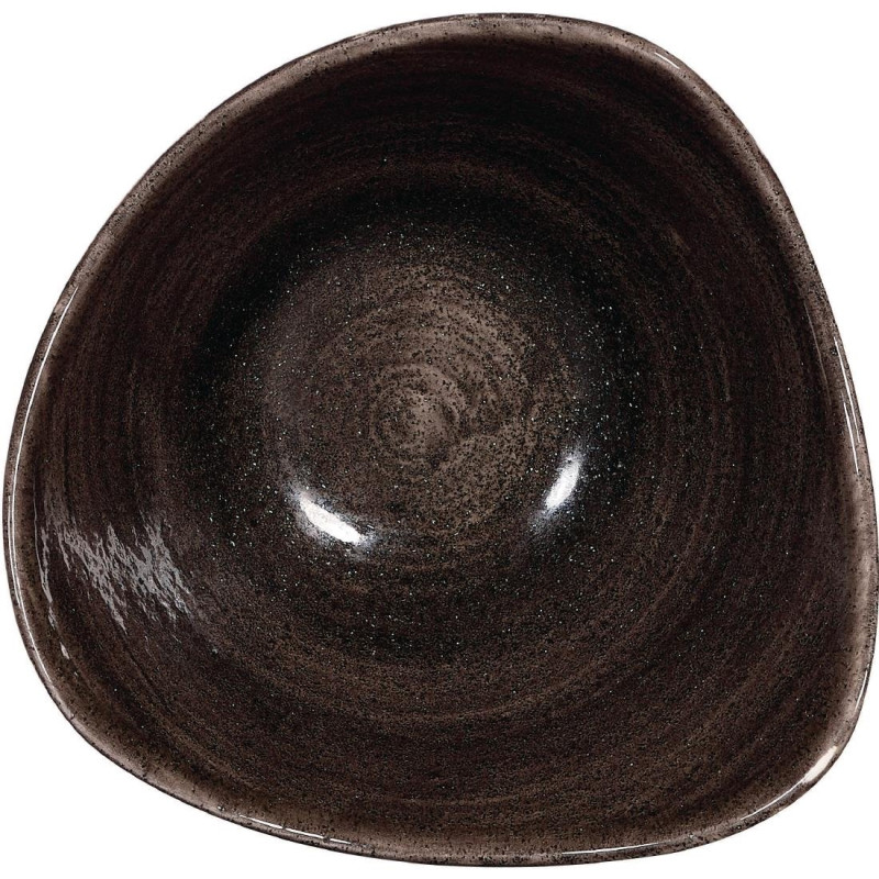 Bols triangulaires Stonecast Patina Black 153mm (Lot de 12) - Churchill
