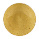 Assiettes coupes rondes Stonecast Mustard Seed Yellow 182mm (Lot de 12) - Churchill