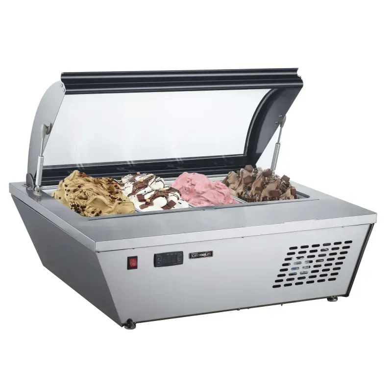 Vitrine à glaces à poser 4 x GN 1/3 - Casselin  au meilleur prix sur Restock CHR