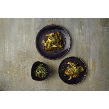 Bols triangulaires Stonecast Patina Purple 235mm (Lot de 12) - Churchill