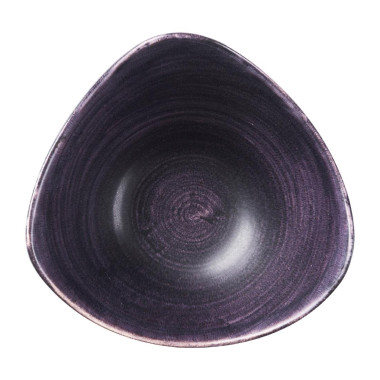 Bols triangulaires Stonecast Patina Purple 153mm (Lot de 12) - Churchill