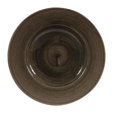 Bols à bord large Stonecast Patina Wide Iron Black 280mm (Lot de 12) - Churchill