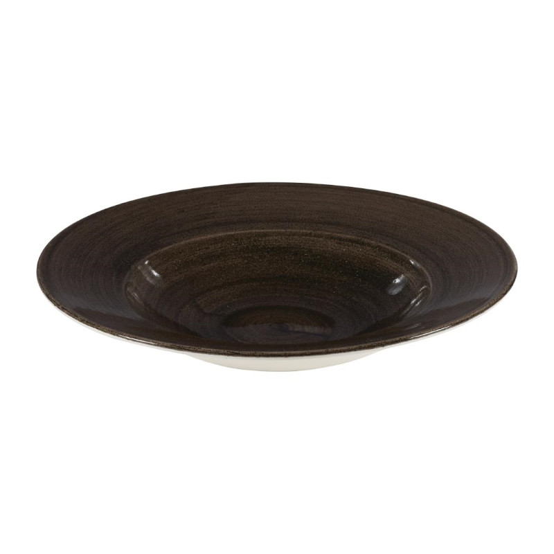 Bols à bord large Stonecast Patina Wide Iron Black 280mm (Lot de 12) - Churchill