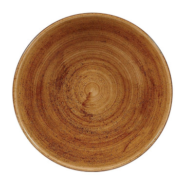 Assiettes coupes rondes Stonecast Patina Vintage Copper 182mm (Lot de 12) - Churchill