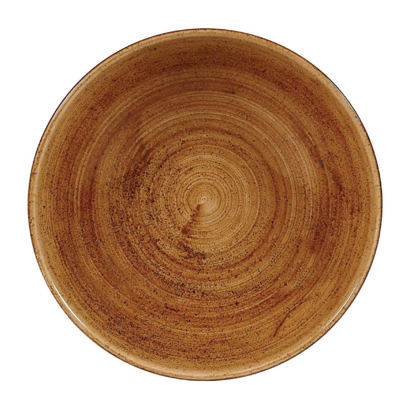 Assiettes coupes rondes Stonecast Patina Vintage Copper 182mm (Lot de 12) - Churchill