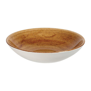 Assiettes coupes rondes Stonecast Patina Vintage Copper 182mm (Lot de 12) - Churchill