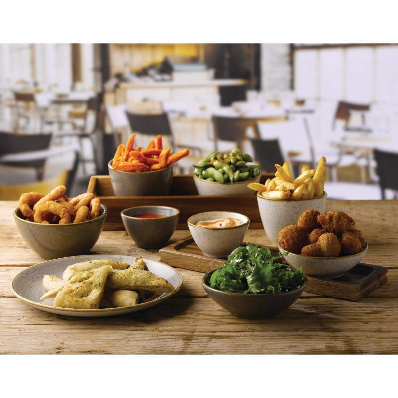 Pots à sauce Stonecast Barley White 60ml (Lot de 12) - Churchill
