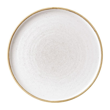 Assiettes avec rebord Stonecast Barley White 210mm (Lot de 6) - Churchill