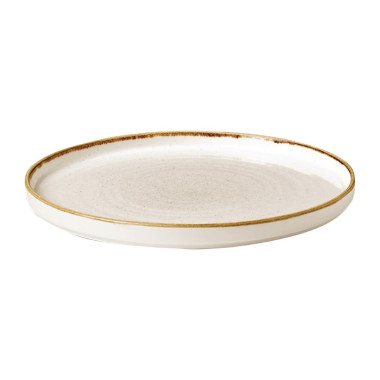 Assiettes avec rebord Stonecast Barley White 210mm (Lot de 6) - Churchill