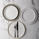 Assiettes avec rebord Stonecast Barley White 210mm (Lot de 6) - Churchill
