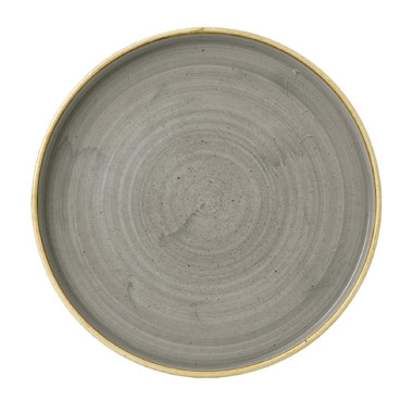 Assiettes avec rebord Stonecast Peppercorn Grey 260mm (Lot de 6) - Churchill