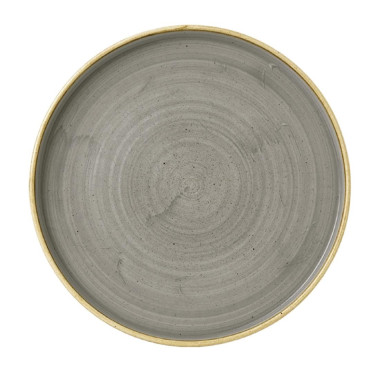Assiettes avec rebord Stonecast Peppercorn Grey 210mm (Lot de 6) - Churchill