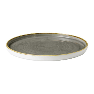 Assiettes avec rebord Stonecast Peppercorn Grey 210mm (Lot de 6) - Churchill