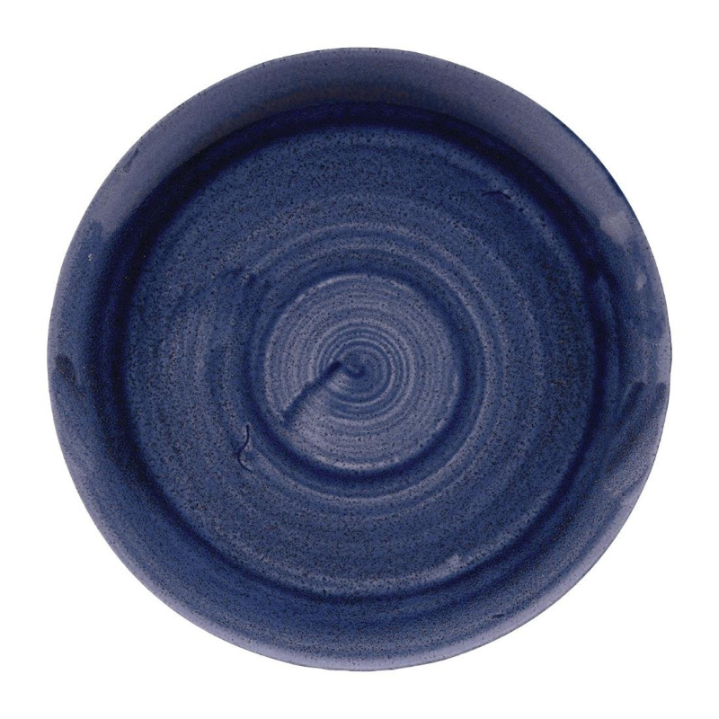 Assiettes rondes Stonecast Patina Cobalt 288mm (Lot de 12) - Churchill