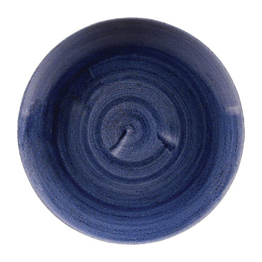 Assiettes rondes Stonecast Patina Cobalt 217mm (Lot de 12) - Churchill
